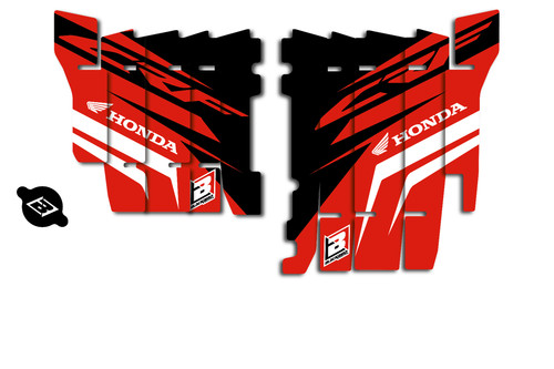 Adesivi copriradiatori honda - adesivi,