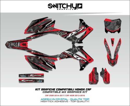 Kit grafiche adesive per honda - kit,